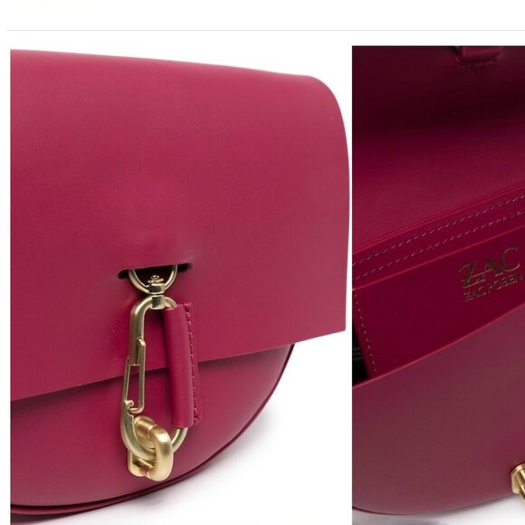 NWT Zac Posen Belay Mini Saddle Crossbody Bag in Orchid - Picture 7 of 14